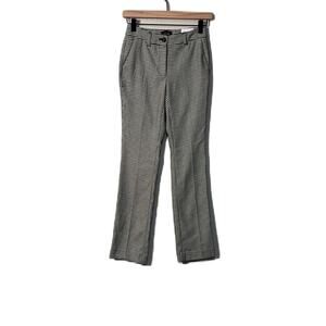 White House Black Market Black and White Houndstooth Trousers